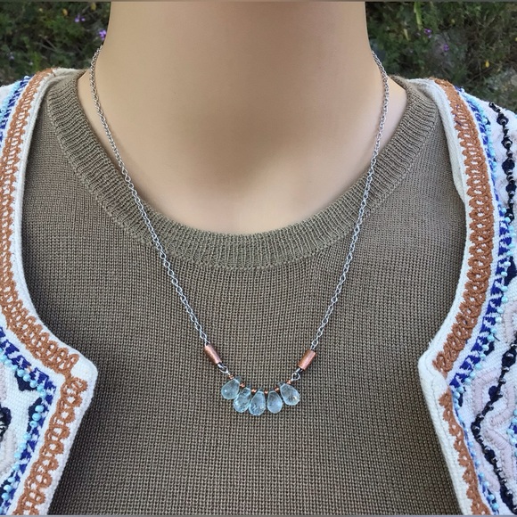 Sundance Charm Aquamarine Necklace - Picture 8 of 10